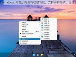 高清 windows 免费版据说有收藏功能，支持多种格式，操作便捷