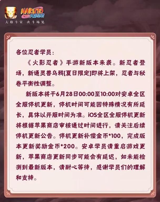 火影忍者手游新版本重磅更新内容全览:揭秘最新特色与改动解析