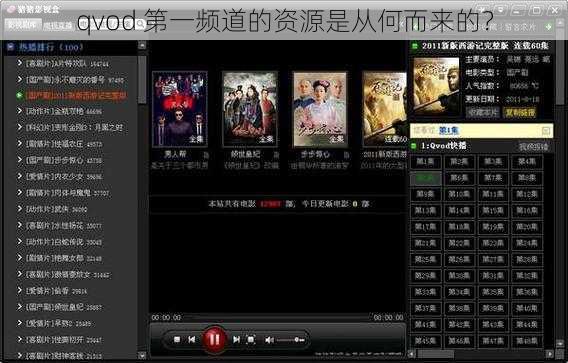 qvod 第一频道的资源是从何而来的？