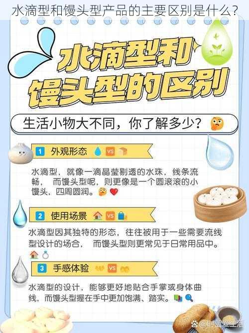 水滴型和馒头型产品的主要区别是什么？