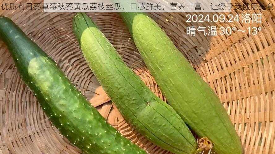 优质向日葵草莓秋葵黄瓜荔枝丝瓜，口感鲜美，营养丰富，让您享受健康美食