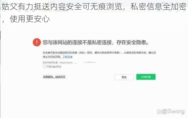 姑父有力挺送内容安全可无痕浏览，私密信息全加密，使用更安心